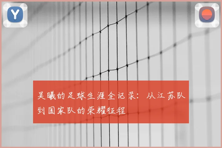 吴曦的足球生涯全记录：从江苏队到国家队的荣耀征程